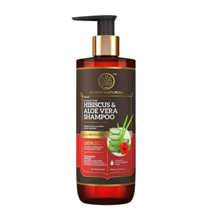 KHADI NATURAL Hibiscus & Aloe Vera Hair Cleanser (Sulphate free) 310ml