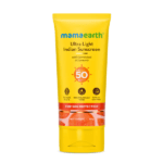Mamaearth Ultra Light Indian Sunscreen 80ml with Carrot Seed, Turmeric and SPF 50 PA+++