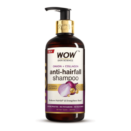 Wow Skin Science Onion + Collagen Anti-hairfall Shampoo 300ml