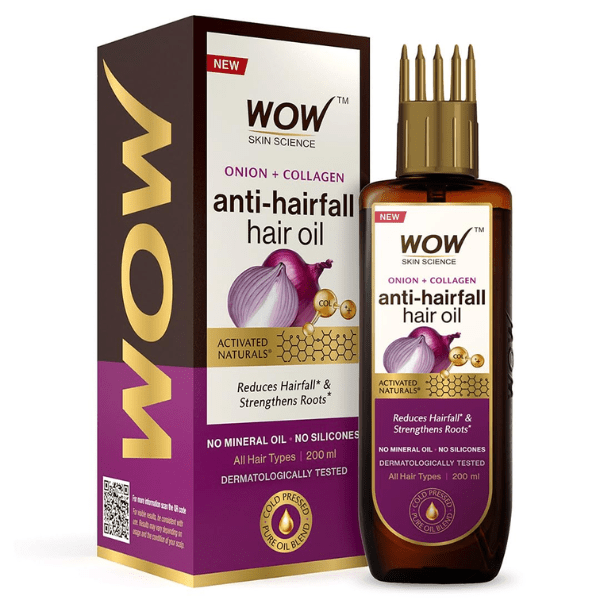 Wow Skin Science onion anti-hairfall hair oil 200ml