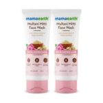 Mamaearth Multani Mitti Face Wash with Multani Mitti & Bulgarian Rose For Oil Control & Acne Twin Set 100ml + 100ml