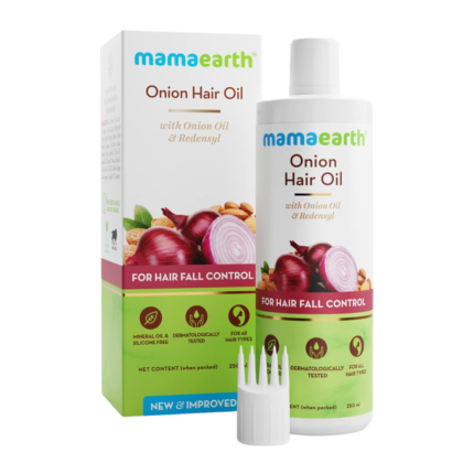 Mamaearth Onion Hair Oil Onion & Redensyl for Hair Fall Control, Hair Growth Oil for Hair Fall 250ml