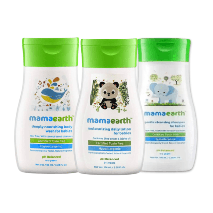 Baby & Kids Shower Travel Kit (3 Pack) Bodywash 100ml + Shampoo 100ml+ Lotion 100ml