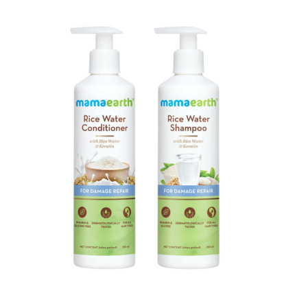 MAMAEARTH Rice water Combo Conditioner + Shampoo