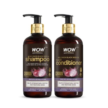 Wow Onion Hair Fall Control Combo : Wow Onion Shampoo 300ml + Wow Onion Conditioner 300ml