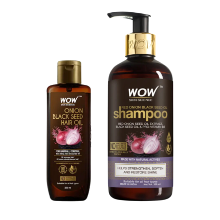 Wow Combo: Onion Hair Oil 200ml + Wow Onion Shampoo 300ml