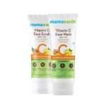 Mamaearth Vitamin C Face Wash with Turmeric 100ml + Mamaearth Vitamin C Face Scrub 100g
