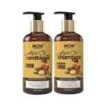 Wow Skin Science Hair Care Combo: Moroccan Argan Oil Shampoo 300ml + Conditioner 300ml