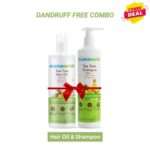 Mamaearth Dandruff Free Combo: Tea Tree Hair Oil & Hair Shampoo 250ml