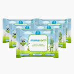 Mamaearth Organic Bamboo Based Baby Wipes 15 pcs (PACK OF 5)