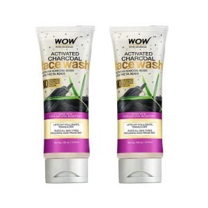 Wow Skin Science Activated Charcoal Face Wash 100ml (Twin Pack)
