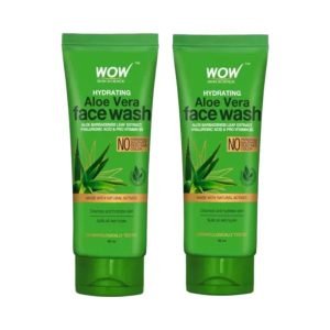 Wow Skin Science Aloe Vera Face Wash 100ml (Twin Pack)