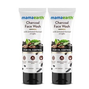 Mamaearth Charcoal Face Wash for Oil Control 100ml (Twin Pack)