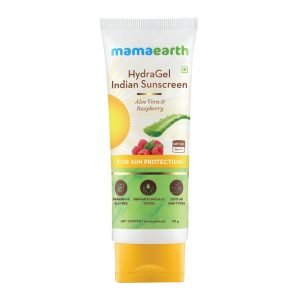 Mamaearth Hydragel Indian Sunscreen With Aloe Vera & Raspberry 50g