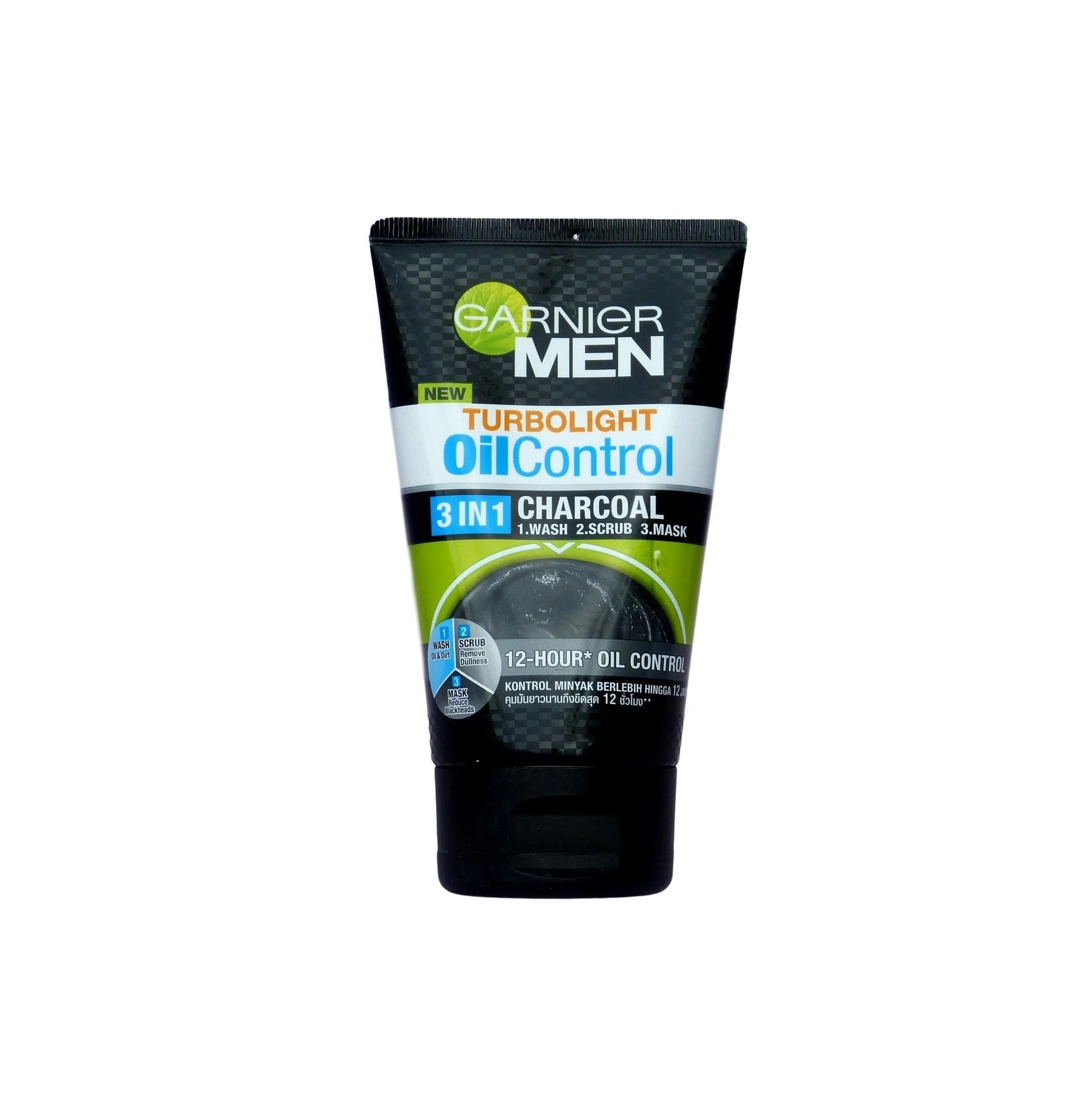 Garnier Men Turbo Light Oil Control 3 in 1 Charcoal 100ml Garnier Men Turbo Light Oil Control 3 in 1 Charcoal 100ml
