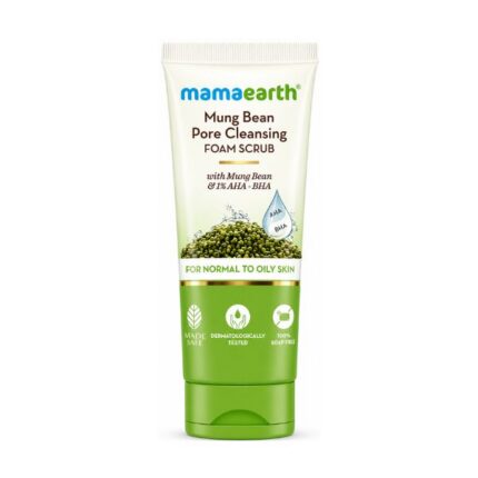 Mamaearth Mung Bean Pore Cleansing Foam Scrub 100g